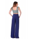 TROUSERS BLUE-GREEN 096